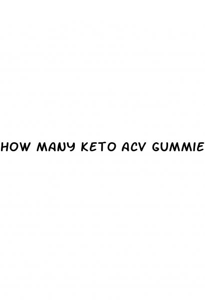 how many keto acv gummies do you take per day