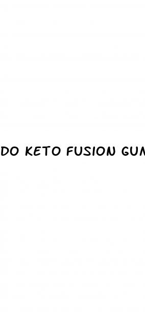 do keto fusion gummies really work