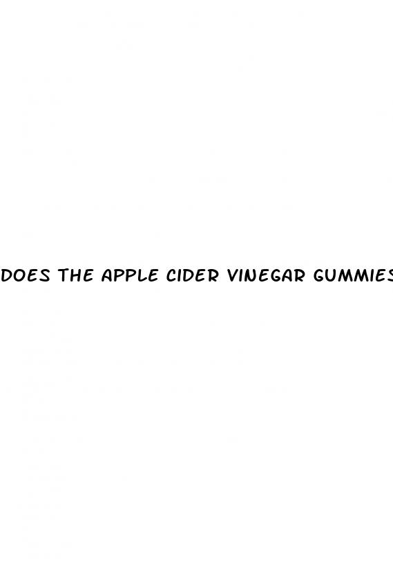 does the apple cider vinegar gummies work for weight loss