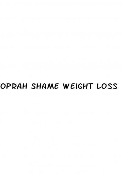 oprah shame weight loss