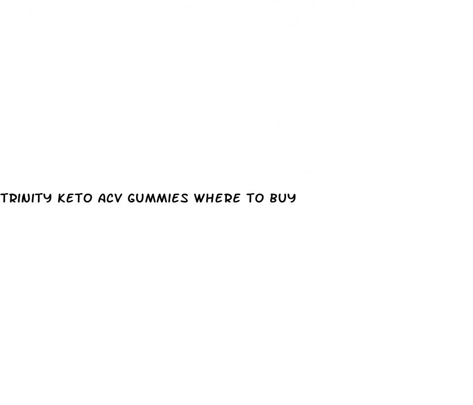 trinity keto acv gummies where to buy