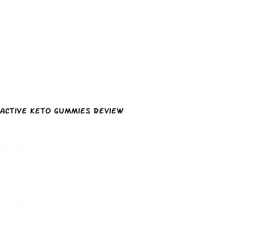 active keto gummies review