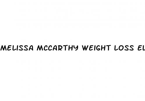 melissa mccarthy weight loss ellen