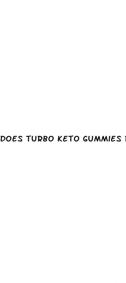 does turbo keto gummies really work