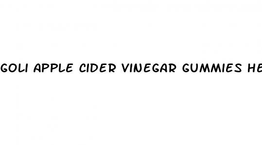 goli apple cider vinegar gummies help with weight loss