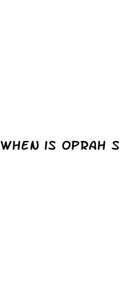 when is oprah s weight loss special