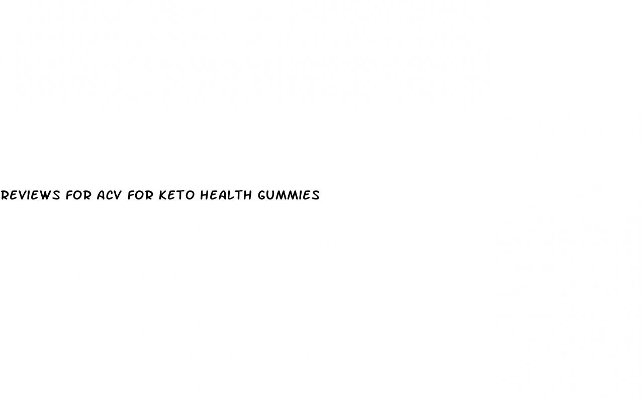 reviews for acv for keto health gummies