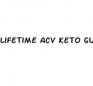 lifetime acv keto gummies ingredients