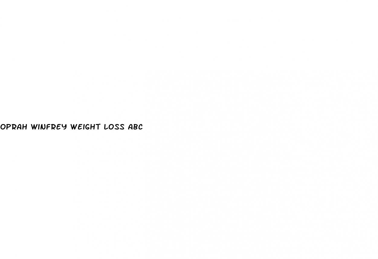 oprah winfrey weight loss abc