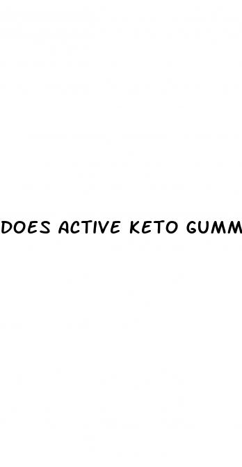 does active keto gummies work