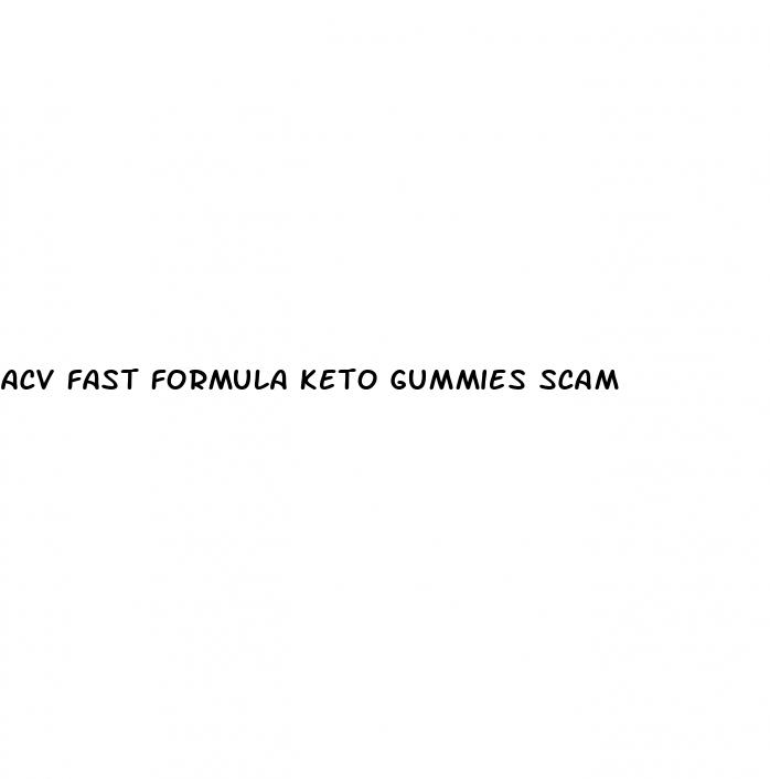 acv fast formula keto gummies scam