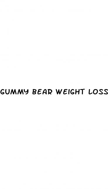 gummy bear weight loss scam