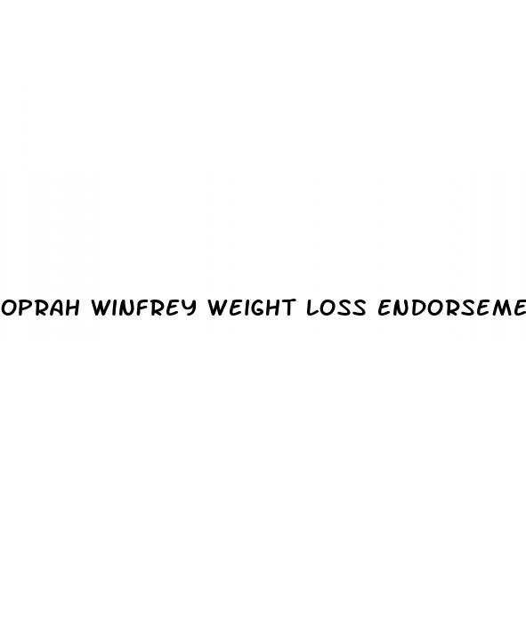 oprah winfrey weight loss endorsements