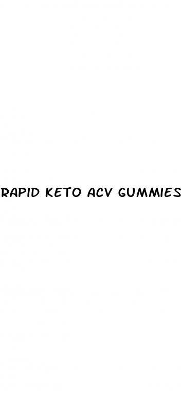 rapid keto acv gummies side effects