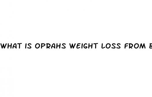 what is oprahs weight loss from being on weight watchers