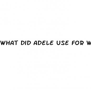 what did adele use for weight loss