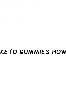 keto gummies how much