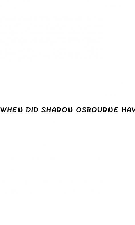 when did sharon osbourne have weight loss surgery