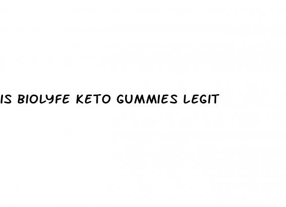 is biolyfe keto gummies legit