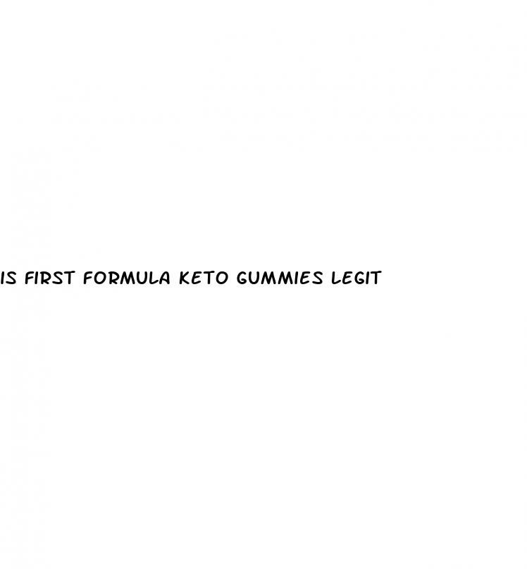 is first formula keto gummies legit