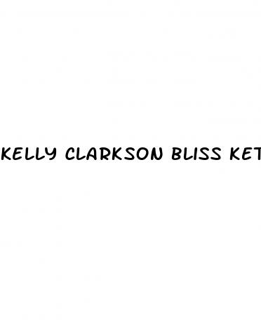 kelly clarkson bliss keto gummies