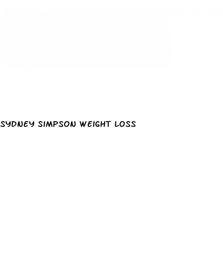 sydney simpson weight loss