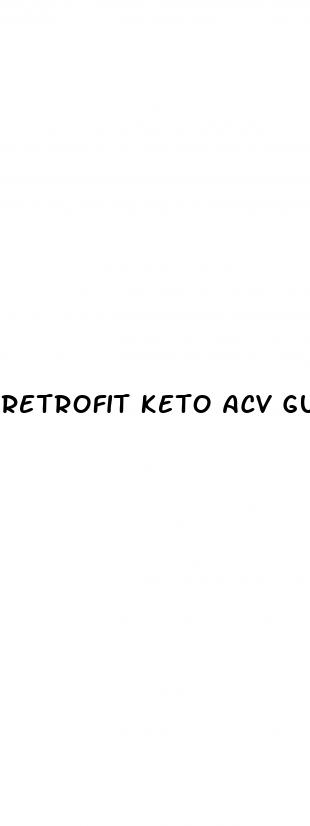 retrofit keto acv gummies ingredients