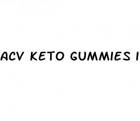 acv keto gummies ingredients