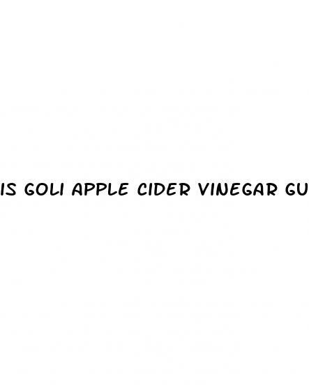 is goli apple cider vinegar gummies keto friendly