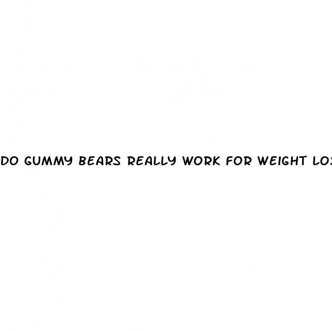 do gummy bears really work for weight loss