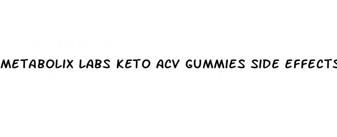 metabolix labs keto acv gummies side effects