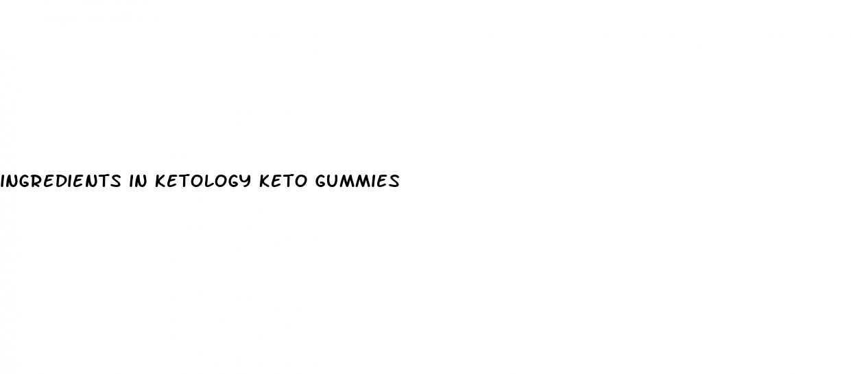 ingredients in ketology keto gummies