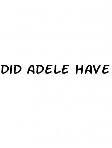 did adele have weight loss surgey