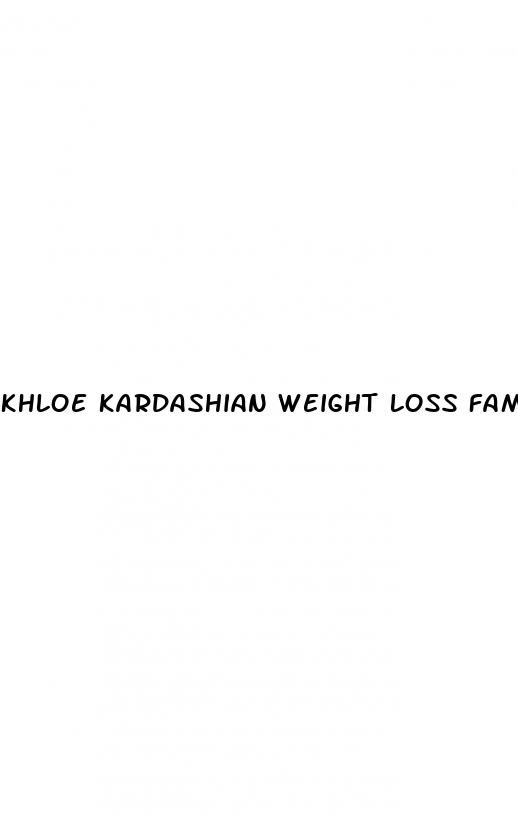 khloe kardashian weight loss family