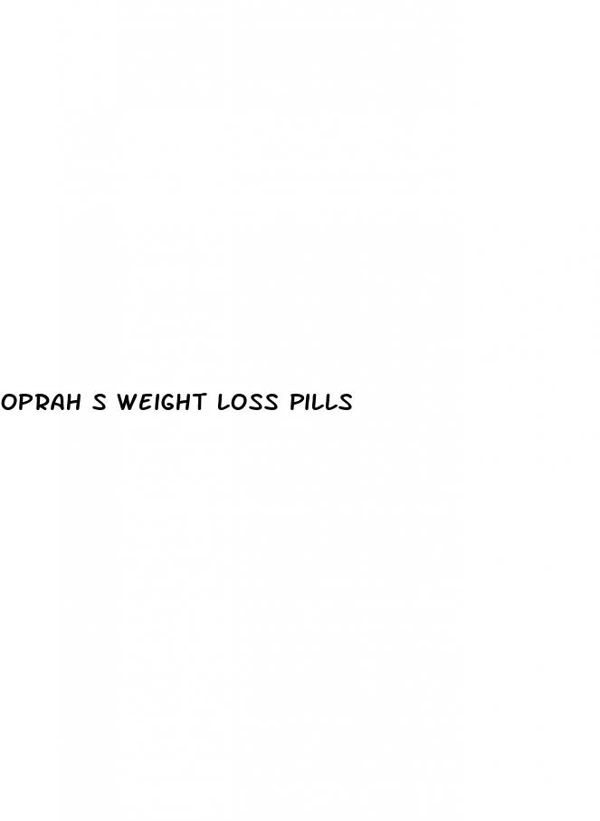 oprah s weight loss pills