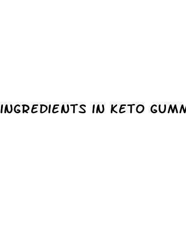 ingredients in keto gummies