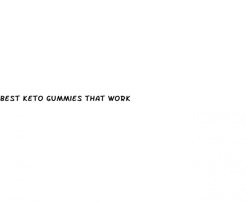 best keto gummies that work