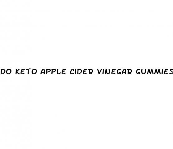 do keto apple cider vinegar gummies work