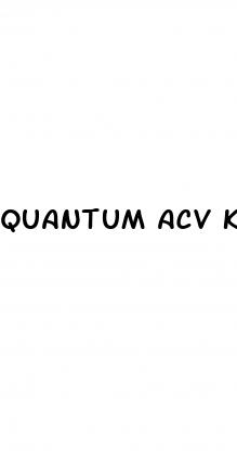 quantum acv keto gummies