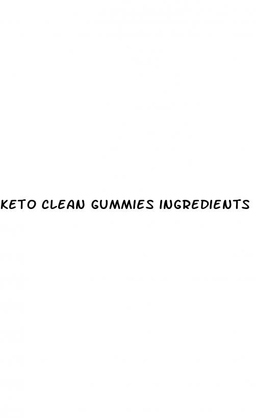 keto clean gummies ingredients