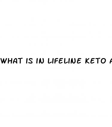 what is in lifeline keto acv gummies