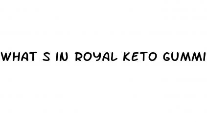 what s in royal keto gummies