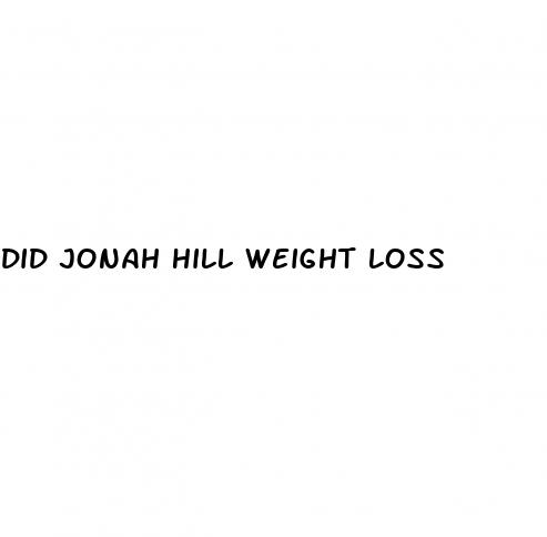 did jonah hill weight loss