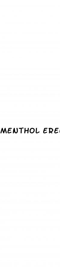 menthol erectile dysfunction