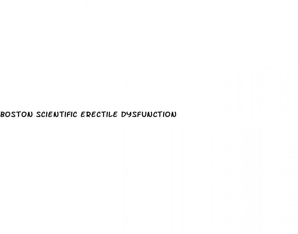 boston scientific erectile dysfunction