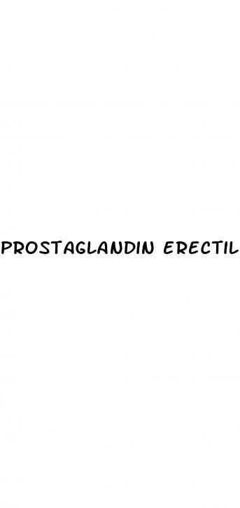 prostaglandin erectile dysfunction