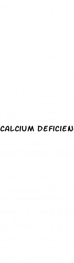 calcium deficiency and erectile dysfunction