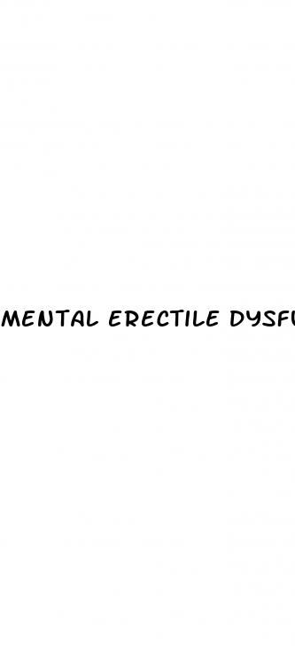 mental erectile dysfunction treatment