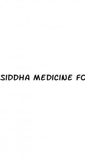 siddha medicine for erectile dysfunction