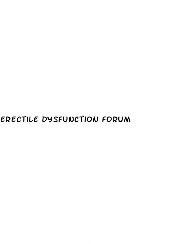 erectile dysfunction forum